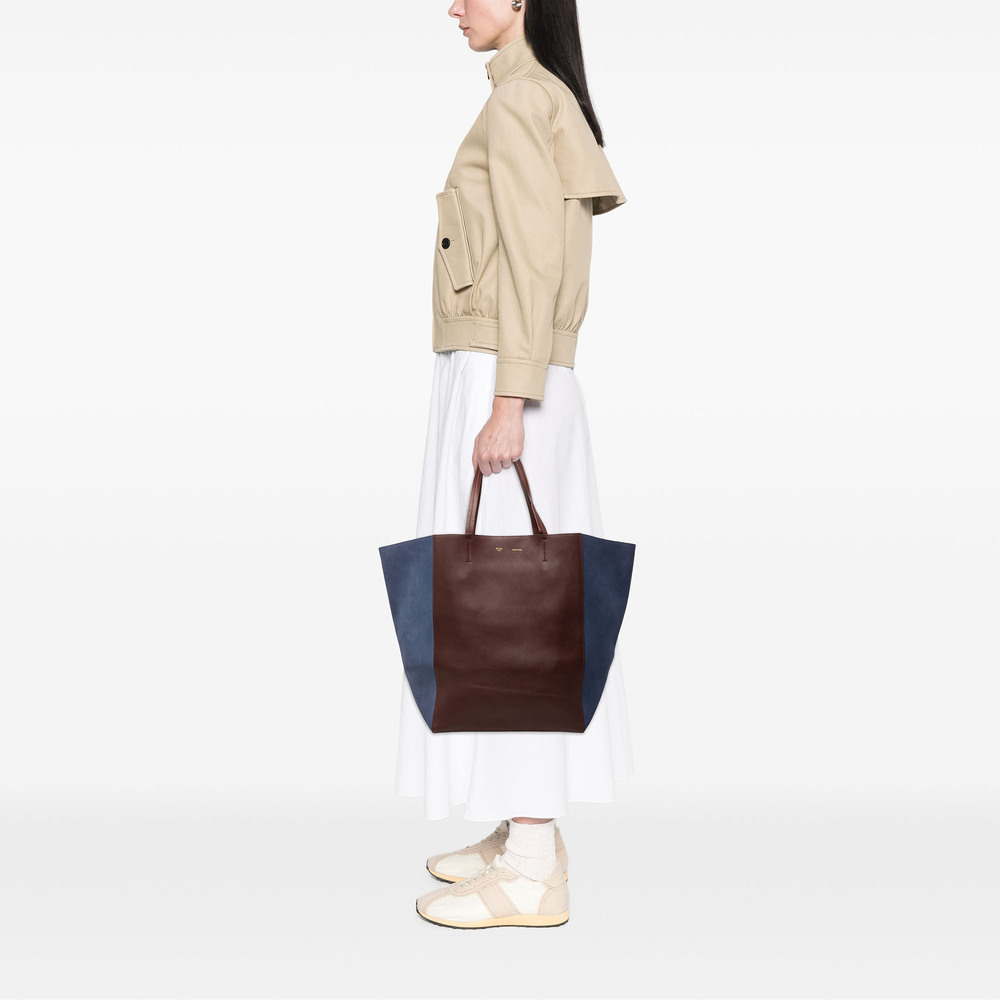 Pre-Loved Celine Large Bicolor Suede and Calfskin Phantom Cabas Tote - Picture 7 of 8